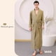 thumbnail image 3 of Batas de dormir de satén de manga larga para hombre, bata de baño absorbente y seca, suave, para el hogar, pijama para hombre, 3 of 4