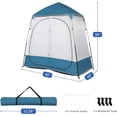 thumbnail image 3 of Portable Pop Up Privacy Shower Tent, Privacy Changing Room Tent, Outdoor Camping Bathroom Toilet Tent, Collapsible Shelter for Emergency – Lightweight & Sturdy, Easy Set Up, Foldable - with Carry Bag, 3 of 8