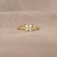 thumbnail image 5 of 925 Sterling Silver Cute Butterfly Rings for Women Dainty 14k Gold Plated CZ Rhinestone Insect Stacking Promise Ring Mother Daughter Ring Jewelry Christmas Gifts for Friends, 5 of 6
