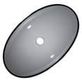 thumbnail image 6 of Aquaterior Oval Bathroom Vessel Sink Tempered Glass Vessel Sink Vanity Above Counter Top Mount Basin, 6 of 9
