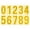 Gold, variant on Uxcell Reflective Mailbox Numbers Sticker 0 - 9 Adhesive Address Number Black 3.27"