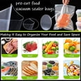 thumbnail image 4 of 300 Counts Vacuum Freezer Sealer Bags for Food Saver,8"x12"+7"x10"+6"x8" Mixed Sizes&iuml;&frac14;BPA Free, Heavy Duty Commercial Grade,Sous, 4 of 9