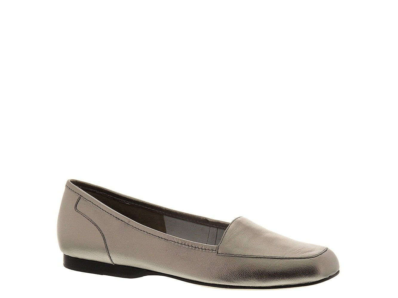 ARRAY ARRAY Womens Freedom Leather Square Toe Loafers, Pewter, Size 8