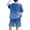 Blue, variant on Little Boys 2 Piece Summer Outfits Stylish Short Sleeve Top And Shorts Casual Playwear Comfortable Childrens For Kids Set Size 5-6T