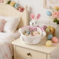 thumbnail image 4 of ddioayh Storage Basket Hand Woven Easter Bunny Design for Eggs Candy Storage Easter Party Decoration Home Decor Ideal for Gift Giving, 4 of 6
