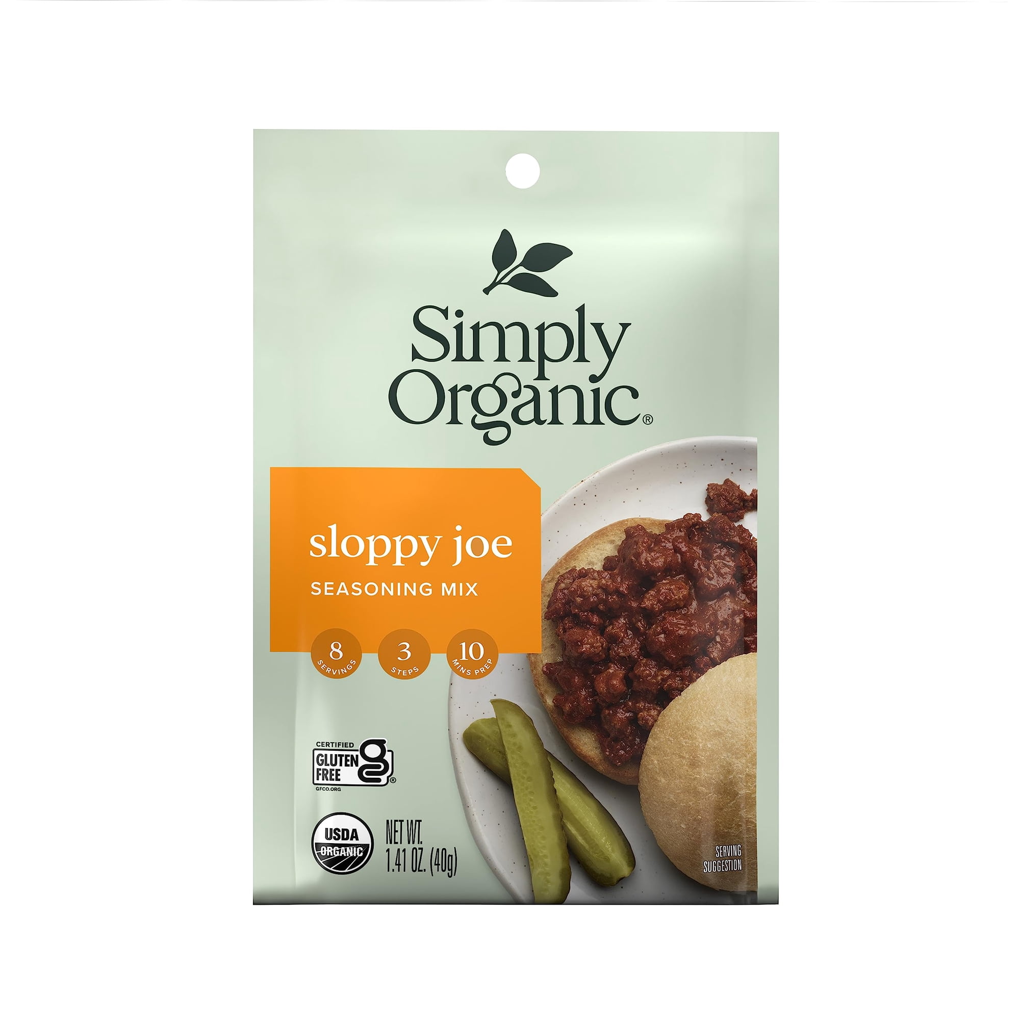 Simply Organic Sloppy Joe Certified Organic KKS1 Gluten-Free | 1.41 oz | Pack of 4