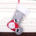 thumbnail image 4 of 3 paquetes de medias colgantes de Navidad, juego de bolsas de regalo colgantes de Navidad para dulces, galletas, chocolate, muñecas navideñas creativas, decoración navideña para decoración de fiestas Afortunado Sencillez, 4 of 5