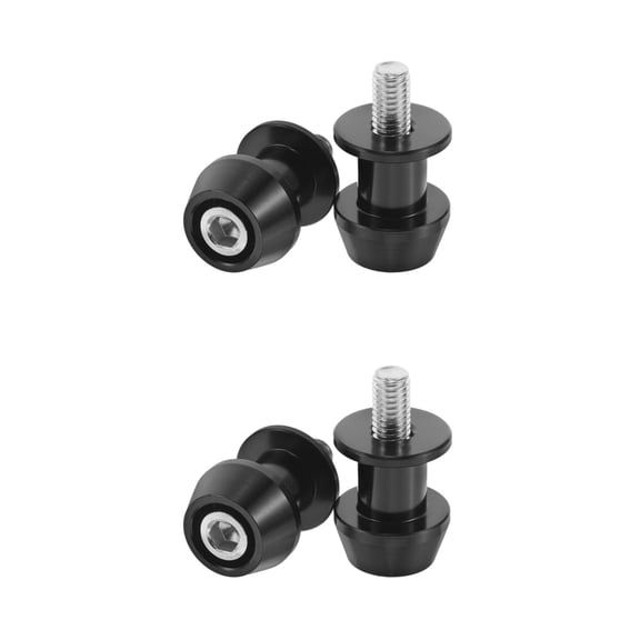 WEUVEB Motorcycle Seat Attachment Bolts, Black Aluminum, Easy Install, High Strength, 4Pcs