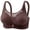 Coffee, variant on Y-Sunset T-Shirt Bras for Women Push Up Comfy Support Bra for Work Solid Color Wireless Bra,40B,Green