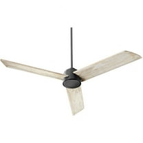 35603-69-Quorum Lighting-Trio - 60 Inch 3 Blade Ceiling Fan-Noir Finish-Weathered Oak/Weathered Oak Blade Color