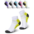 thumbnail image 7 of BadPiggies 5 Pairs Plantar Fasciitis Compression Socks for Men Women Sports Hiking Workout Fitness Exercises Sock Relieves Heel Pain Arch Ankle Foot Heel Spurs, L/XL, 7 of 7