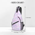 thumbnail image 3 of ZICANCN Crossbody Sling Bags for Women Men,Purple Abstract Polka Dots Casual Shoulder Backpacks for Hiking Daypacks, 3 of 9
