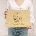 thumbnail image 2 of Darling Souvenir Personalized Engraved Laser Cut Wedding Guest Book Wooden Cover Sign-in Book Registry Guestbook Scrapbook-7J, 2 of 7