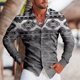 thumbnail image 1 of Camisas de otoño con estampado retro para hombre, camisas casuales de manga larga para hombre, camisetas con personalidad para exteriores para hombre, ropa holgada de calle para hombre, 1 of 6