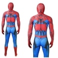 thumbnail image 3 of Superhero Onesie Zentai Suit, Adult Spider Manlike Cosplay Costume Jumpsuit, 3D Realistic Graphic Spandex Spider Suit Halloween Costume Attire for Adult Men Boy, Red, 170, 3 of 7