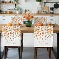 thumbnail image 3 of Autumn Maple Chair Covers Set of 6 Leaf Thanksgiving Botanical Fallen Leaves Chair Back Covers Stretch Removable Washable Slipcovers Protector for Dining Room Kitchen Party Decor, 3 of 5