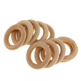 thumbnail image 4 of 2x 10 Uds. de Sueltas de Sin Terminar, de para Manualidades DIY, 2,5 Cm, Cm Sunnimix anillo de dentición de madera, 4 of 8