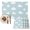 Blue, variant on Clouds Placemats Set of 2, Cartoon Minimalist Washable Wipeable Table Mats for Dining Tables, Indoor Outdoor Kitchen Place Mats for Holiday Party Table Decor