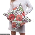 thumbnail image 4 of Ambesonne Flower Fabric by the Yard Upholstery, Poppy Blossoms Garden, 5 Yards, Multicolor, 4 of 4