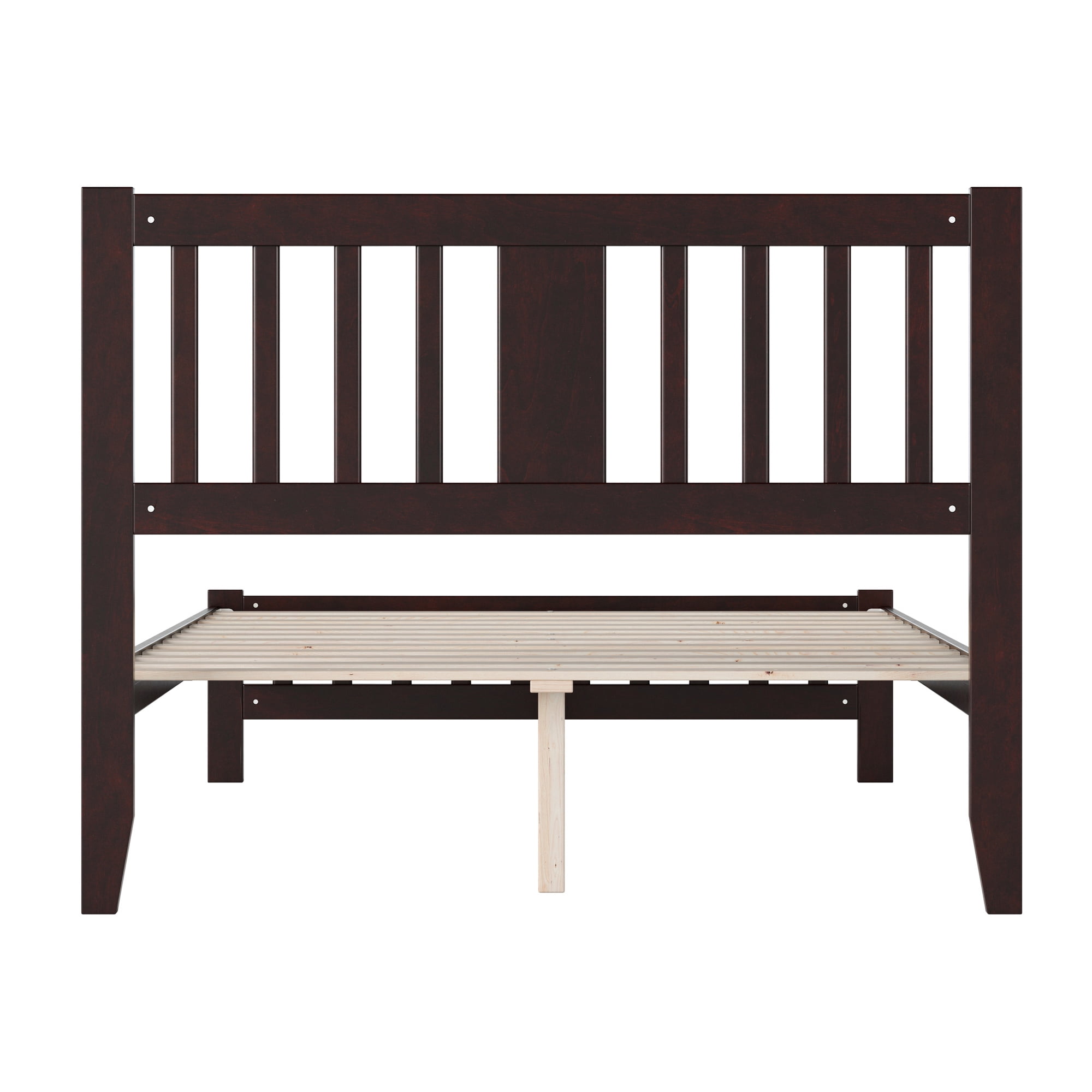 AFI Tahoe 14" Full Wood Platform Bed with Slatted Headboard and Footboard, Espresso
