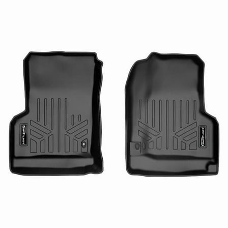 Custom Fit 1st Row Floor Mats Liner Set for 1997-2006 Jeep Wrangler, Black