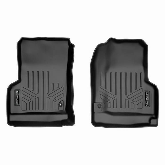 Custom Fit 1st Row Floor Mats Liner Set for 1997-2006 Jeep Wrangler, Black