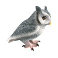 thumbnail image 2 of Realistic Owl Sculpture, Collection Playset, Small Owlfigures Toy for Home Decor Gray, 2 of 9