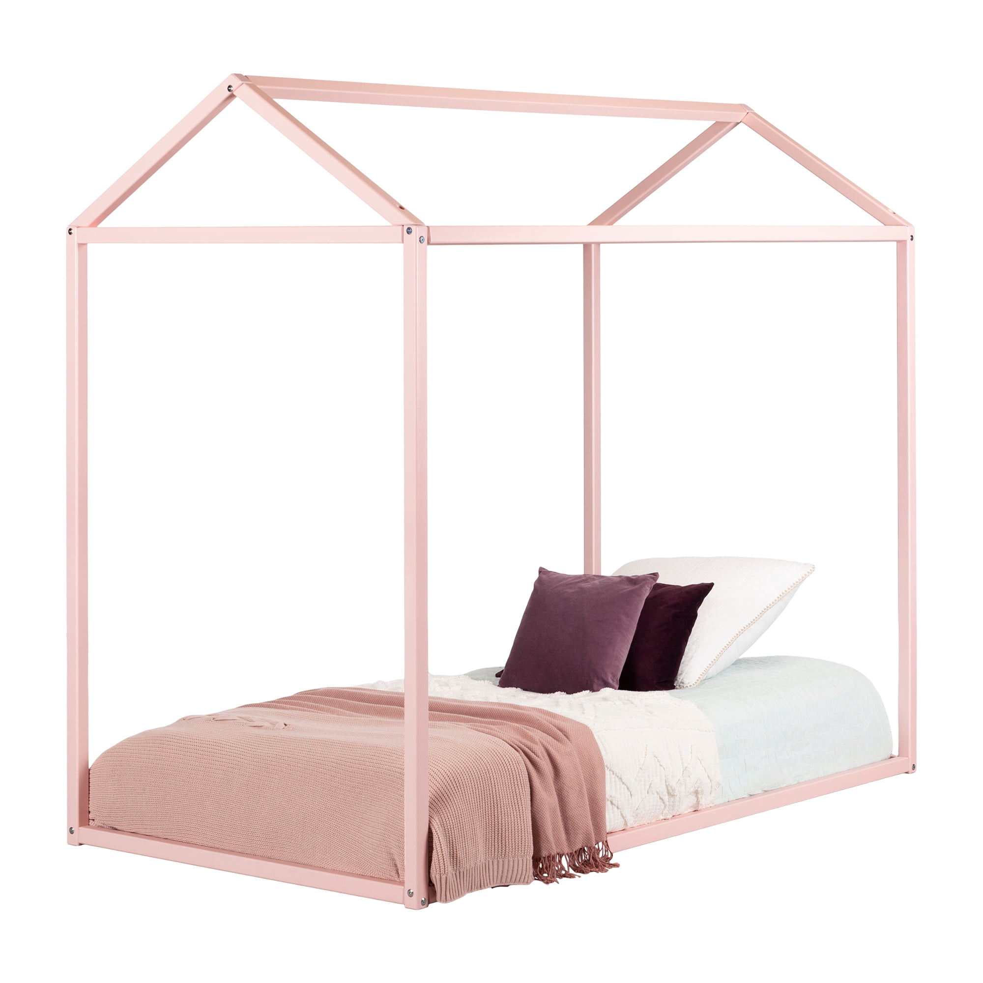 South Shore Sweedi Twin House Bed, Pink