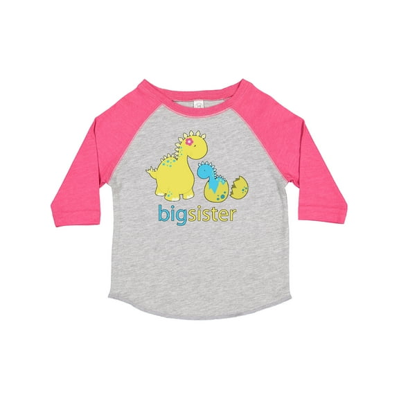 Inktastic Big Dinosaur Sister Girls Toddler T-Shirt