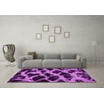 thumbnail image 3 of Ahgly Company Indoor Square Abstract Pink Modern Area Rugs, 4' Square, 3 of 4