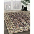 thumbnail image 3 of Ahgly Company Machine Washable Indoor Square Traditional Light French Beige Brown Area Rugs, 4' Square, 3 of 7