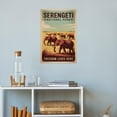 thumbnail image 4 of Freedom Lives Here Serengeti National Park Retro Travel Poster Vintage Inspirational Wall Art Print for Meditation Room Classroom Office Canvas Poster, 4 of 8