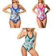 thumbnail image 2 of Decodeary Stylish Swimwear For Women Tummies Control Retro Vintage Bathing Suit Quick-dry One-Piece Swimsuit Rose Red Bird XL 1Set, 2 of 6