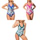 thumbnail image 2 of Guardurnaity Traje de baño retro vintage de una pieza para mujer Ropa de playa modesta y de moda Traje de baño impermeable conjuntos de ropa Rosa Pájaro Rojo M, 2 of 6