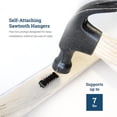 thumbnail image 3 of Picture Hang Solutions - 7 lbs Capacity 1-inch No Nail Sawtooth Picture Hangers 100 pieces per pack, 3 of 6