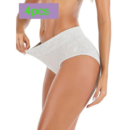 

FOCUSSEXY Women s Panties 4 Pack Sexy Underwear for Women Stretch Cotton Seamless Underwear Briefs Soft Breathable High Waisted Full Coverage Ladies Panties