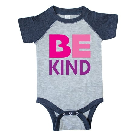 

Inktastic Be Kind Logo in Pink and Purple Gift Baby Boy or Baby Girl Bodysuit