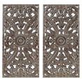 thumbnail image 2 of Madison Park Home Decor Wall Sculptures Botanical Panel Set of 2 in Bronze, 2 of 10