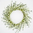 thumbnail image 2 of 22" Cream White Buttercup Wreath, 2 of 8