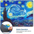 thumbnail image 6 of Mouse Pad, Square Computer Mouse Pads with Personalized Oil Painting Design, Washable Mouse Mat with Lycra Cloth, Office Home Non-Slip Rubber Base Mousepad, Starry Sky by Van Gogh, 6 of 6