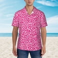 thumbnail image 2 of Pofeuu Leopard Print Hawaiian Shirt for Men Sleeves Casual Button Down Summer Beach Dress Shirts T-Shirts,X-Large, 2 of 7