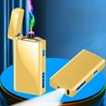 thumbnail image 1 of Alloy Body Compact and Convenient USB Charging Long Battery Life Display With LED Lighting Windproof Lighter, 1 of 6