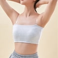 thumbnail image 4 of Uobin Girls' Training Bra Seamless Wire-Free Anti- Camisole with Invisible Clear Thin Straps Breathable Training Underwear for 12-15Y, 4 of 7