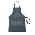 thumbnail image 2 of Top Grain Leather Green Canvas Apron Butcher Apron - Cook Apron - BBQ Apron - Cooking Apron - Blacksmith Apron - Woodwork Apron - Christmas, 2 of 3