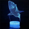 thumbnail image 1 of 1 pieza Nice Dream Sharks luz nocturna para niños, lámpara de ilusión 3D, control remoto regulable con 16 colores cambiantes, regalos de Navidad para niñas, niños, sala de estar, dormitorio, 1 of 5