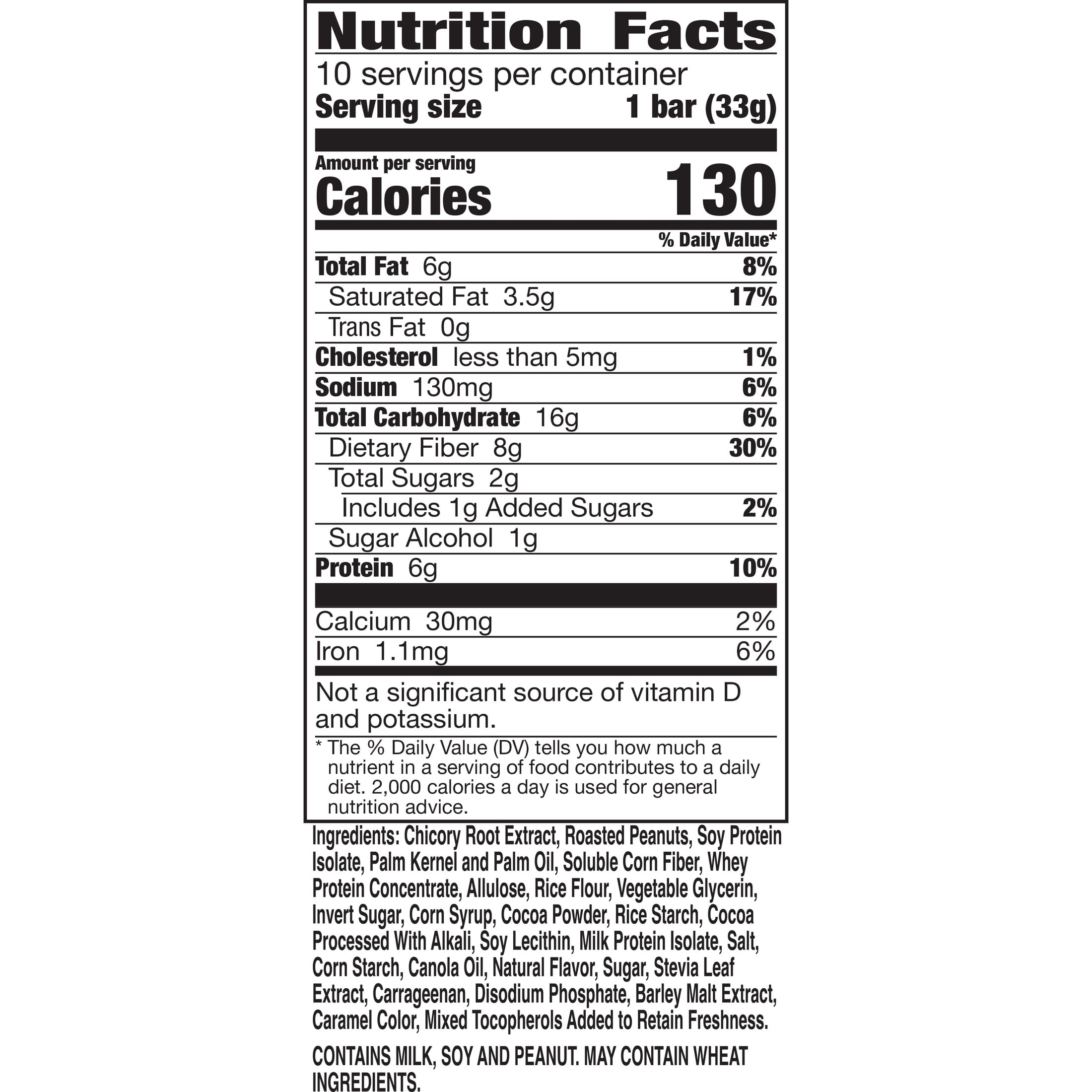 Fiber One Chewy Protein Bars, Caramel Nut, Protein Snacks, 10 ct