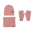 thumbnail image 1 of Conjunto de guantes de redecilla para mujer, gorro de invierno, bufanda de redecilla, gorros de Calavera, bufandas de cuello forradas de lana, conjunto de guantes de redecilla para hombres, 3 piezas, 1 of 4