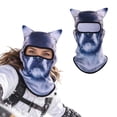 thumbnail image 3 of FUZHIQ Balaclava Ski Mask for Men Women 3D Animal Funny Print Head Cover Face Mask for Motorcycle Helmets,Dirt Bike Accessories Neck Gaiter,Bandanas, 3 of 7