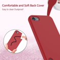 thumbnail image 4 of Funda de silicona resistente a golpes para iPod Touch 7/6/5 Hensinple roja, 4 of 7