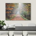 thumbnail image 3 of IDEA4WALL Adhesive Canvas Print Wall Art Set of 3 Autumn Forest Path Landscape Fine Art Nature Wall Decor Vintage Classic Artwork Zen Country/Farmhouse Rustic for Home Decor - 24"x36", 3 of 5